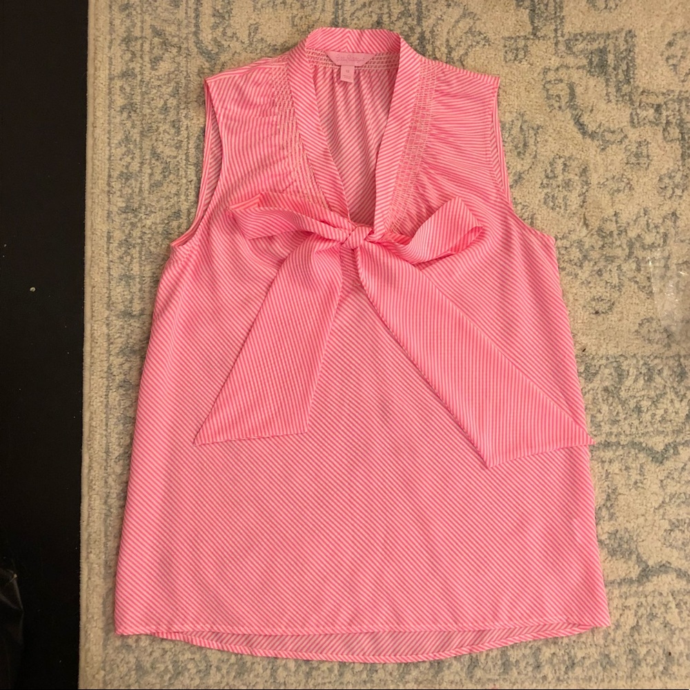 Lilly Pulitzer Dahlia Blouse w/ front tie